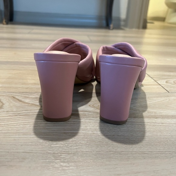 A New Day Clementine Pink Padded Crossband Heels Size 8 - Picture 5 of 9